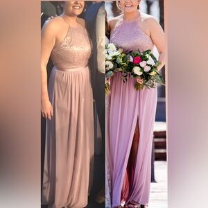 David’s bridal floor length maxi dress - bridesmaid - size 12 - wedding guest